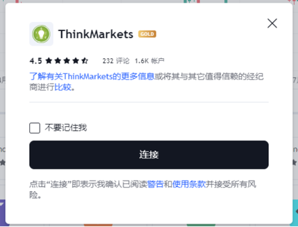 连接智汇ThinkMarkets账户